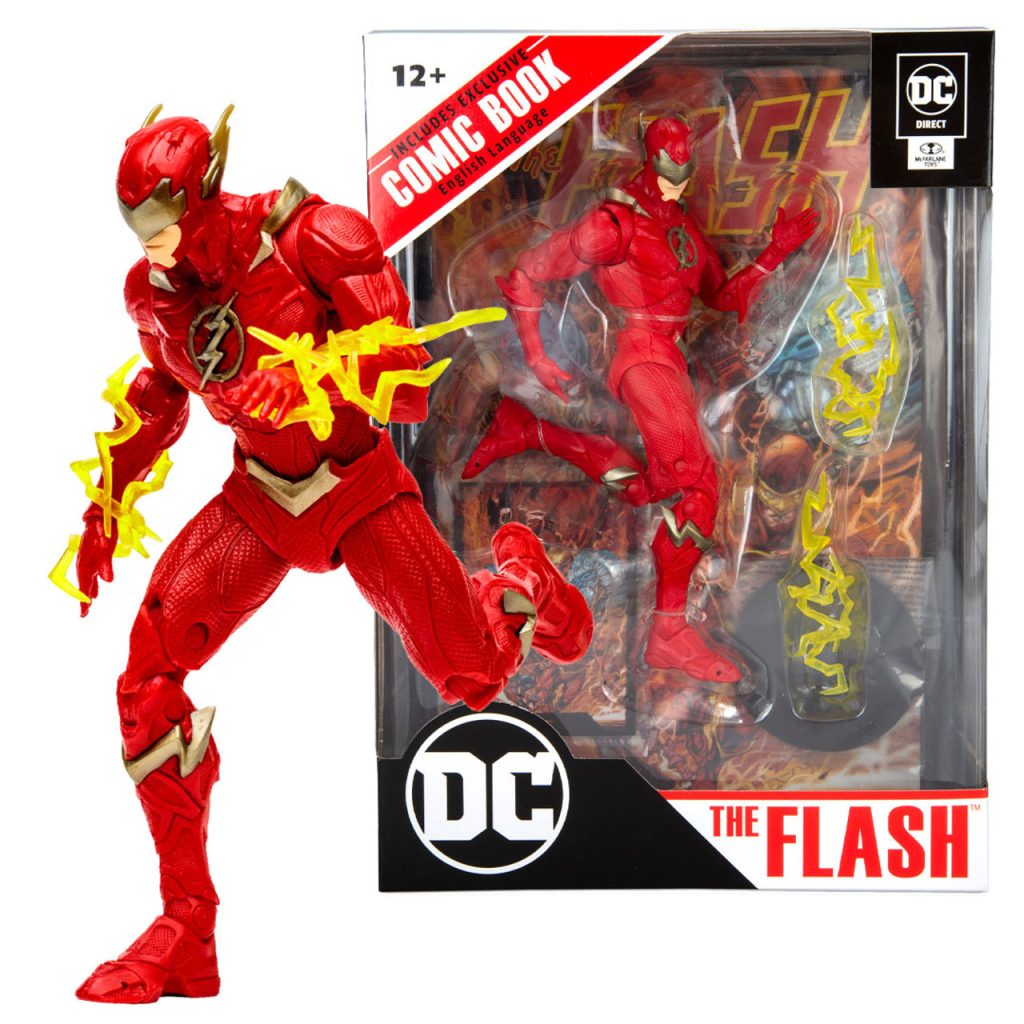 DC Page Punchers The Flash Barry Allen 7 Figure With Comic McFarlane