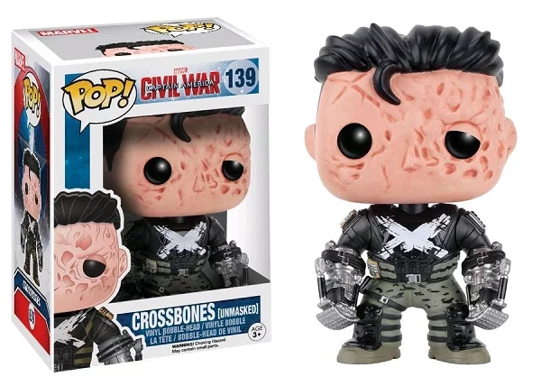 Marvel Pop Vinyl Civil War: Crossbones (Unmasked) #139 - crossbones marvel captain america civil war pop vinyl figure - pop toys