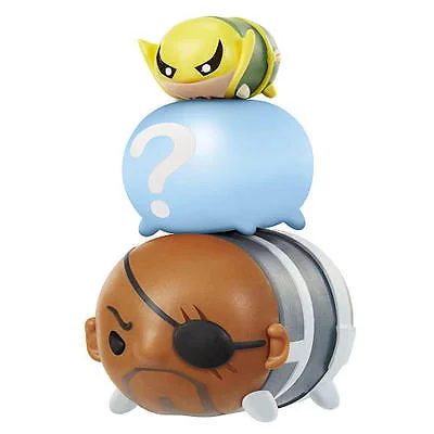 Marvel Tsum Tsum 3 Pack Series 2 Figures – Nick Fury, Iron Fist and Hidden - nick fury, iron fist marvel tsum tsum - pop toys