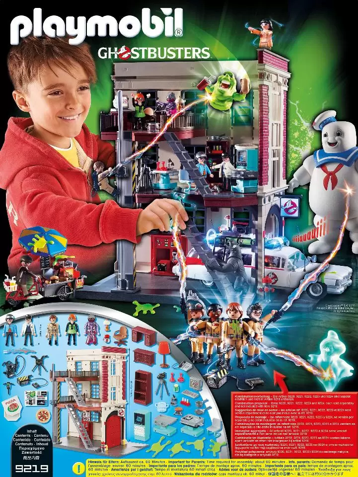 Playmobil Ghostbusters 9219 Firehouse Playset - ghostbusters firehouse product inclusion playmobil - pop toys