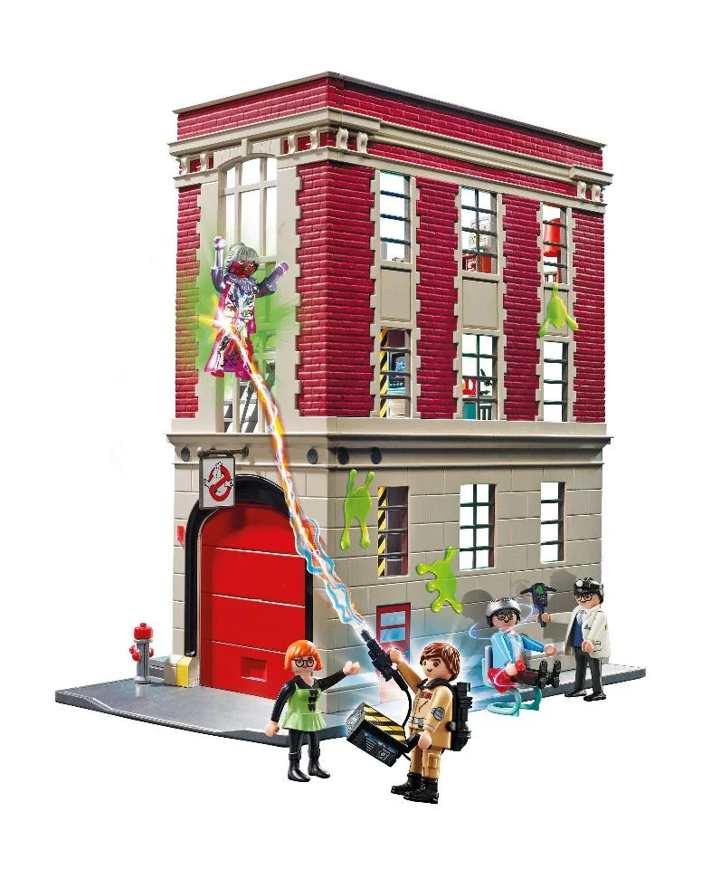 Playmobil Ghostbusters 9219 Firehouse Playset - ghostbusters firehouse product details playmobil - pop toys