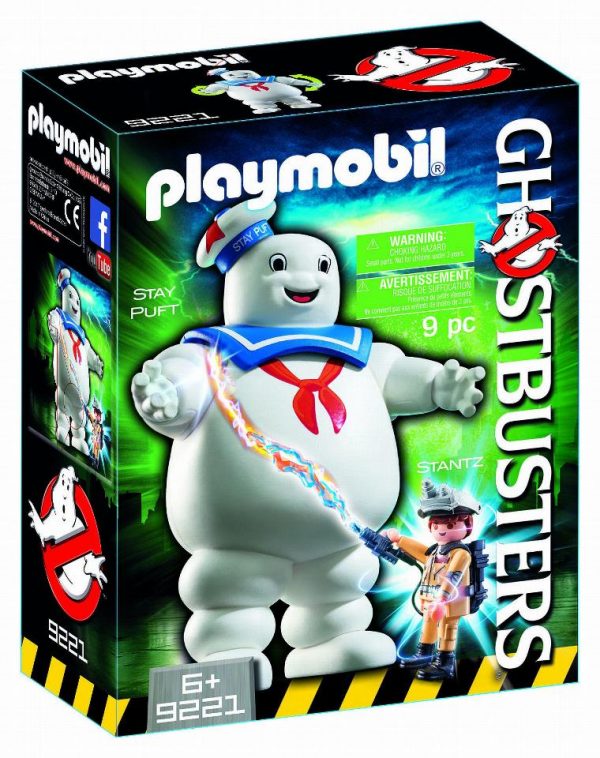 Playmobil Ghostbusters 9221 Stay Puft Marshmallow Man - Stay Puft Ghostbusters action figure product front box playmobil - pop toys