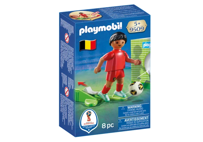 Playmobil 9509 FIFA World Cup Belgium National Player Soccer - belgium national soccer player front box playmobil - pop toys