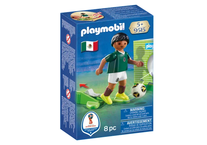 Playmobil 9515 FIFA World Cup Mexico National Team Player Soccer - mexico soccer player product box front playmobil - pop toys