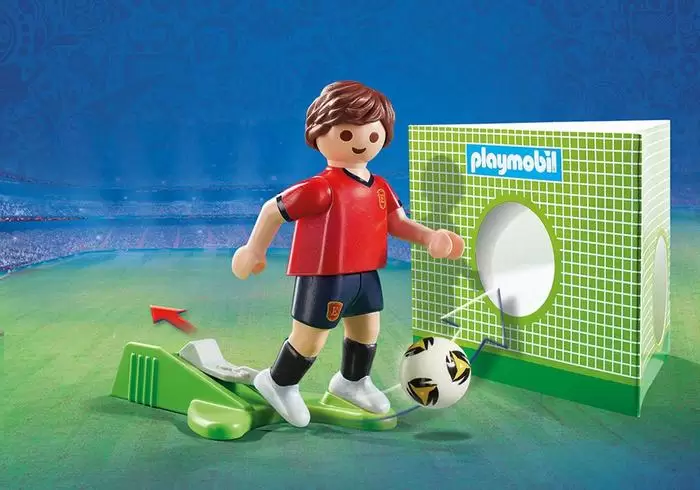Playmobil 9517 FIFA World Cup Spain National Team Player Soccer - spain soccer player detail playmobil - pop toys