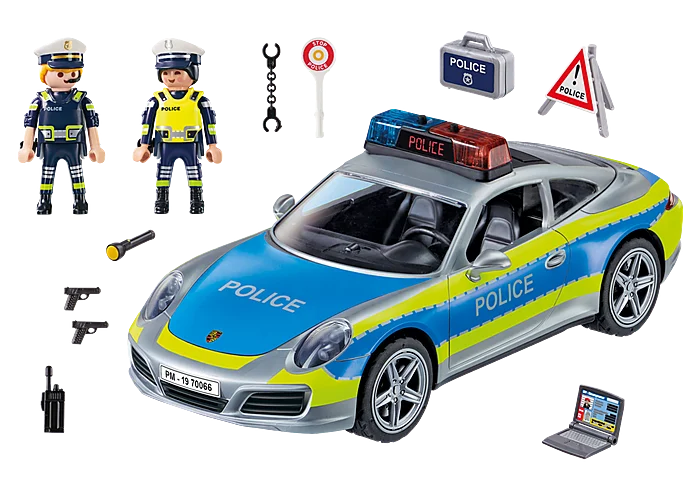 Playmobil 70066 Porsche 911 Carrera 4S Police Car with lights & sound - Image 2