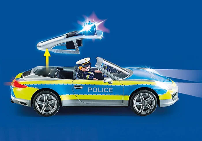 Playmobil 70066 Porsche 911 Carrera 4S Police Car with lights & sound - Image 3