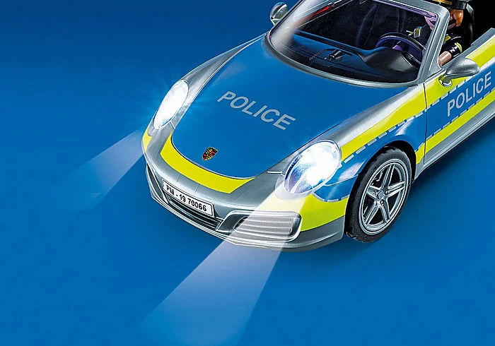 Playmobil 70066 Porsche 911 Carrera 4S Police Car with lights & sound - Image 4