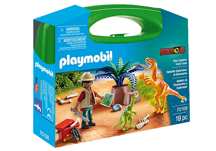 Playmobil Dino Explorer 70108 Carry Case Dinosaurs