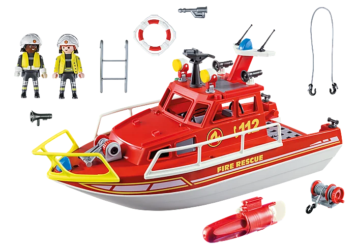 Playmobil City Action 70147 Fire Rescue Boat with underwater motor - Image 5