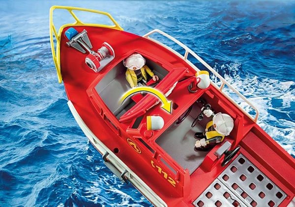 Playmobil City Action 70147 Fire Rescue Boat With Underwater Motor ...