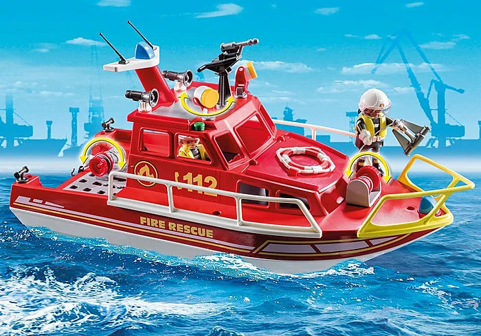 Playmobil City Action 70147 Fire Rescue Boat with underwater motor - Image 3