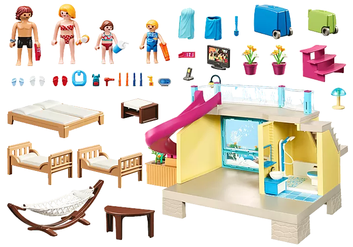 Playmobil Family Fun 70435 Bungalow with Pool - Image 2