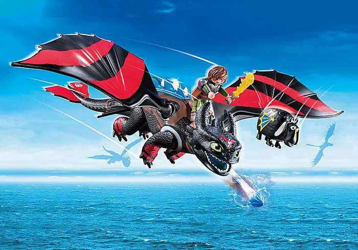 Playmobil Dragons 70727 Dragon Racing: Hiccup and Toothless (Retired set) - Image 2