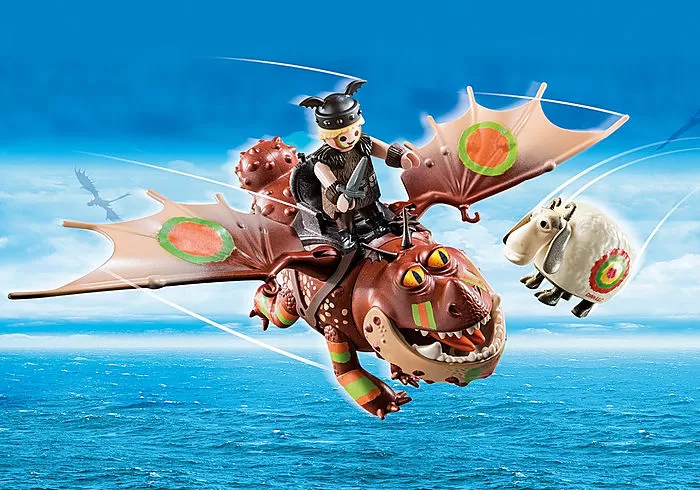 Playmobil Dragons 70729 Dragon Racing: Fishlegs and Meatlug - Image 2