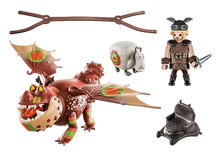 Playmobil Dragons 70729 Dragon Racing: Fishlegs and Meatlug - Image 3