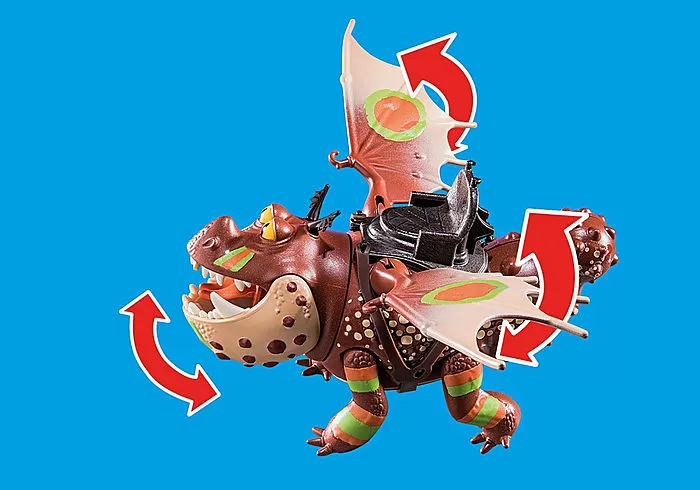 Playmobil Dragons 70729 Dragon Racing: Fishlegs and Meatlug - Image 4