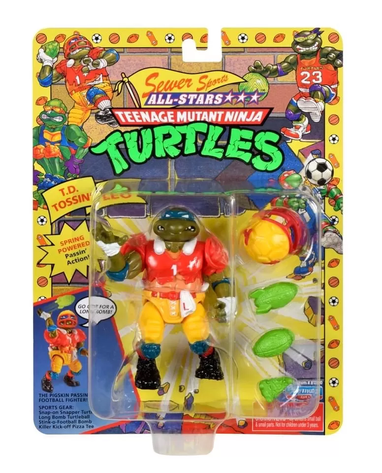 TMNT - Sewer Sports All-Stars Classic Retro 4” Action Figure 4