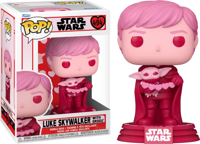 Star Wars Valentines Pop Vinyl Luke Skywalker with Grogu #494