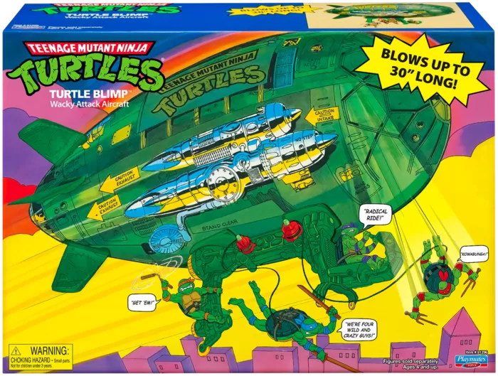 TMNT - Classic Retro Turtle Blimp Wacky Attack Aircraft