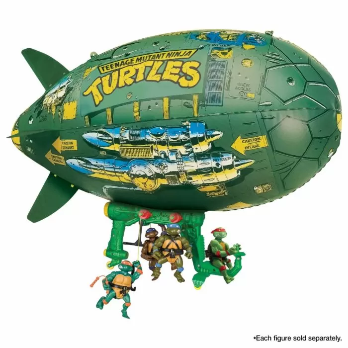 TMNT - Classic Retro Turtle Blimp Wacky Attack Aircraft - Image 4