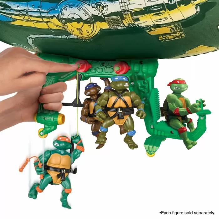 TMNT - Classic Retro Turtle Blimp Wacky Attack Aircraft - Image 3