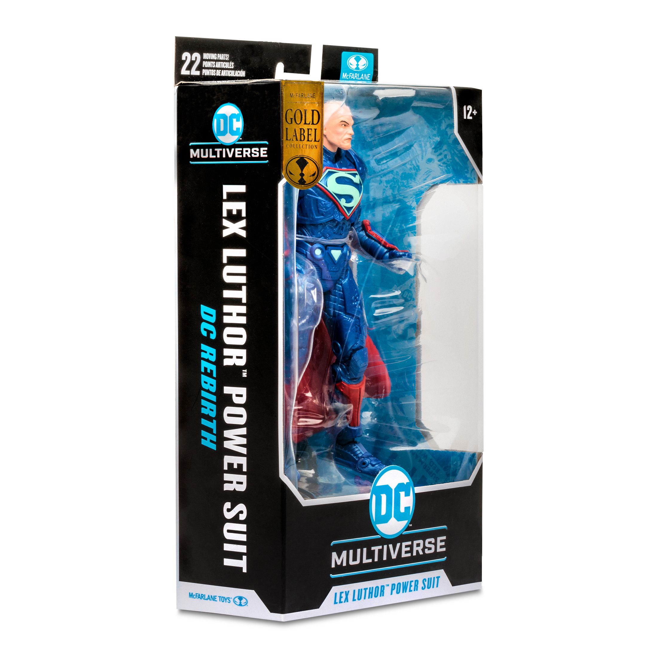 DC Multiverse Lex Luthor Blue Power Suit 7″ figure Gold Edition McFarlane Toys - Image 2