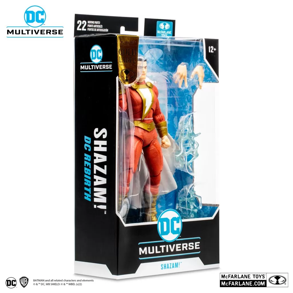 DC Multiverse Shazam 7" figure Gold Label Rebirth McFarlane Toys - Image 3
