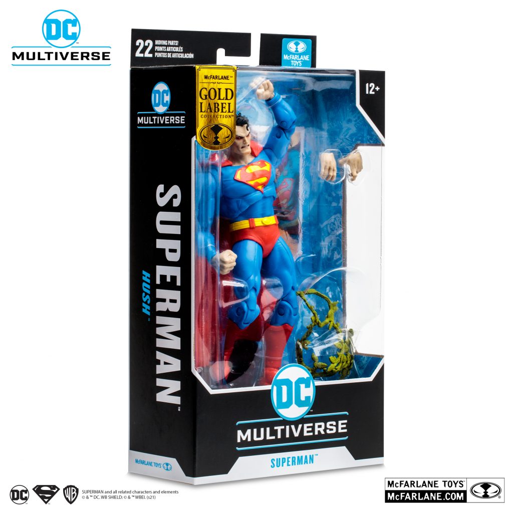 DC Multiverse Superman 7" figure Angry Laser Eyes Gold Label Hush McFarlane Toys - Image 2