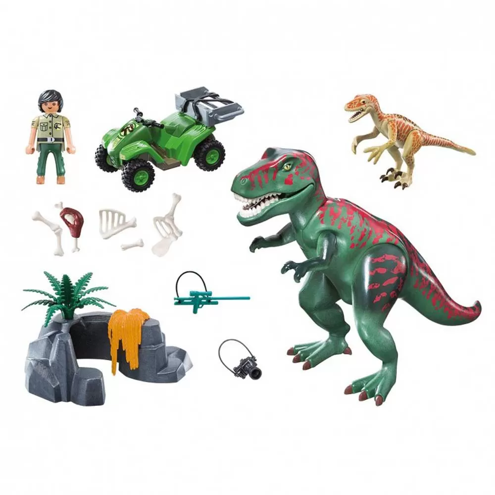 Playmobil Dinos 71183 T-Rex Attack with Explorer Quad Bike - Image 2