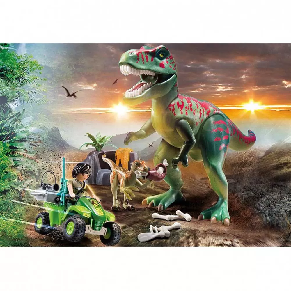 Playmobil Dinos 71183 T-Rex Attack with Explorer Quad Bike - Image 4