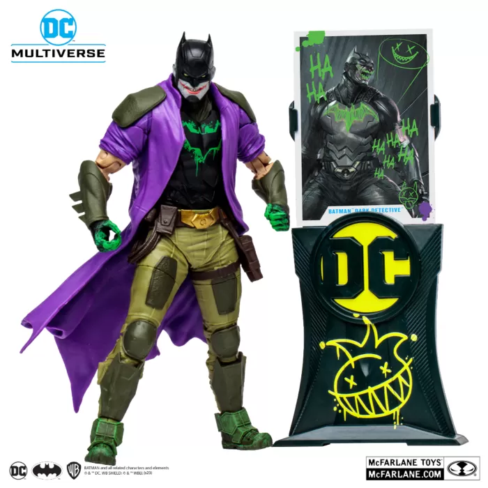 DC Multiverse Batman Dark Detective Jokerized 7" figure Gold Label McFarlane Toys - Image 5