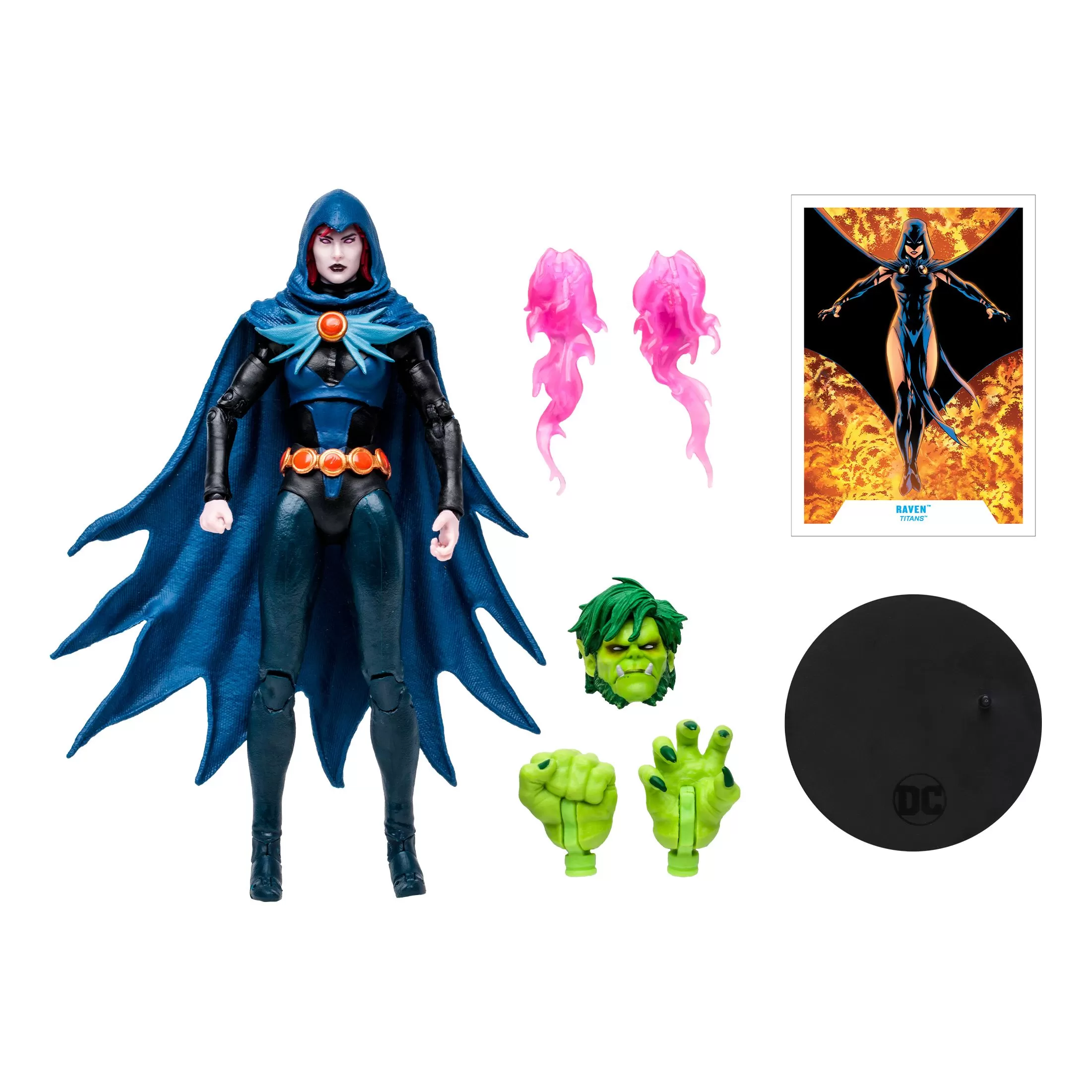 DC Multiverse Titans (Beast Boy BAF): Raven 7" figure McFarlane Toys - Image 4