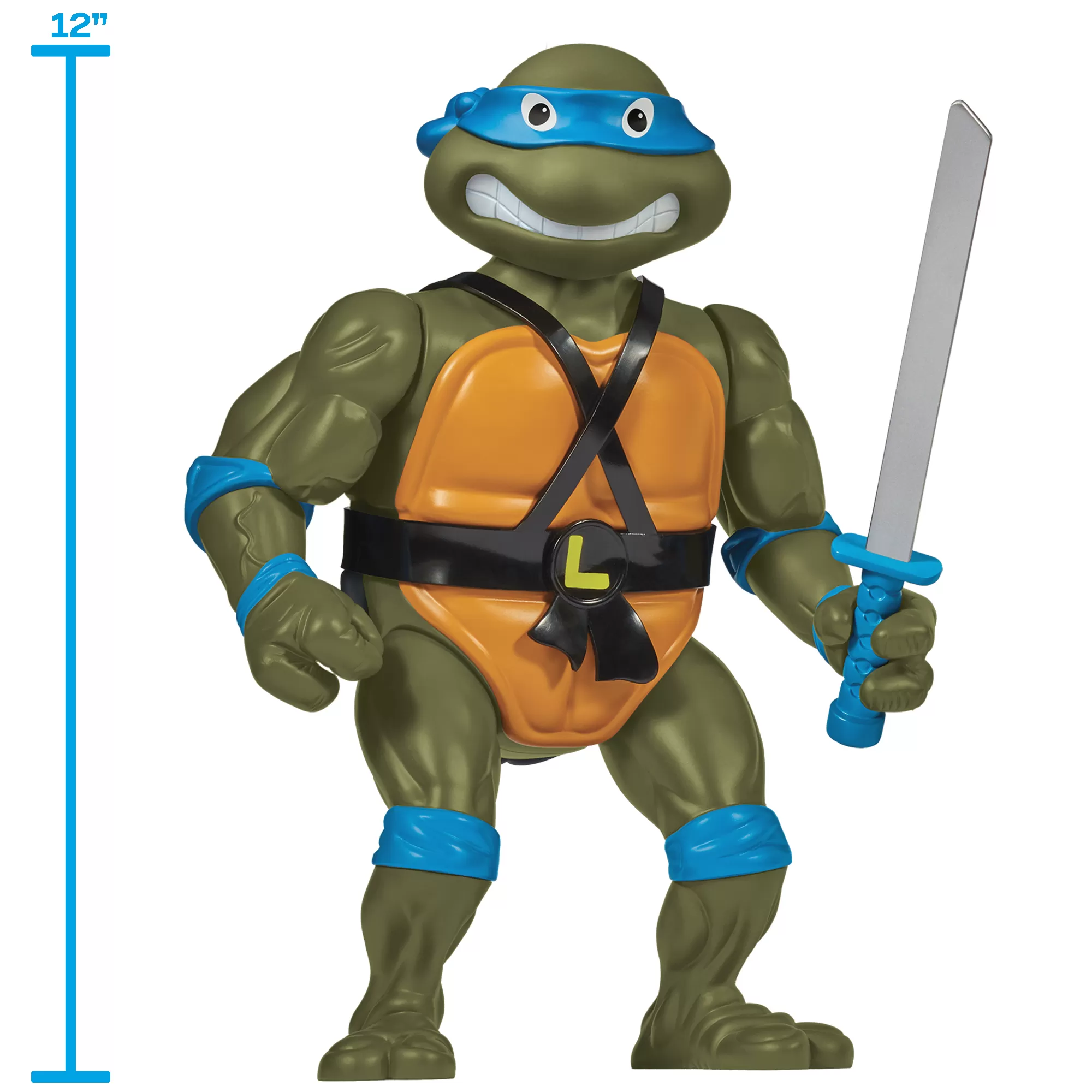 TMNT - Classic Retro Giant Size Leonardo 12" Figure - Image 4