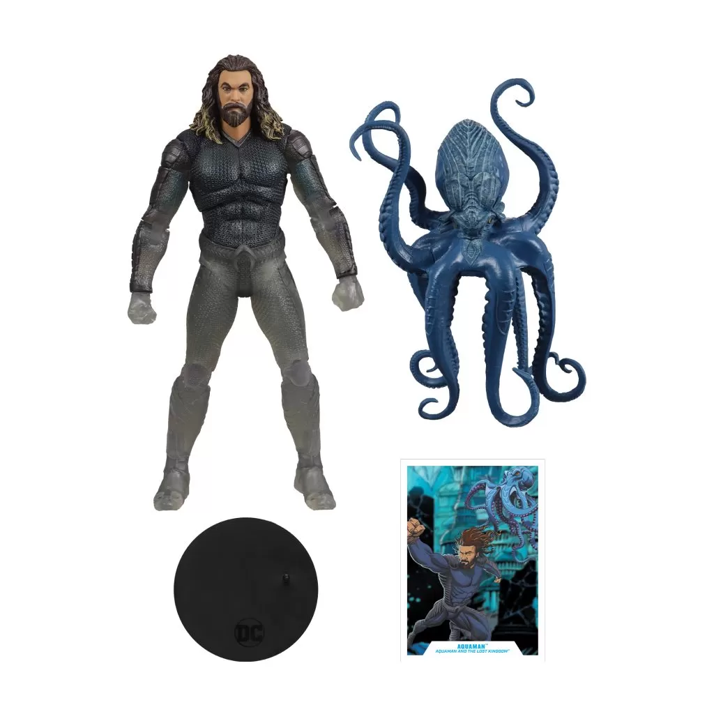 DC Multiverse Aquaman 2 Movie: Aquaman Stealth Suit with Topo 7" figure Gold Label McFarlane Toys - Image 5