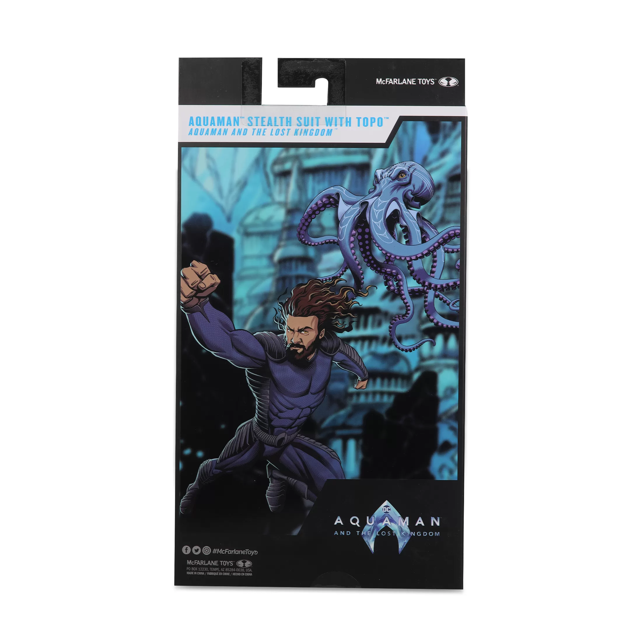DC Multiverse Aquaman 2 Movie: Aquaman Stealth Suit with Topo 7" figure Gold Label McFarlane Toys - Image 3