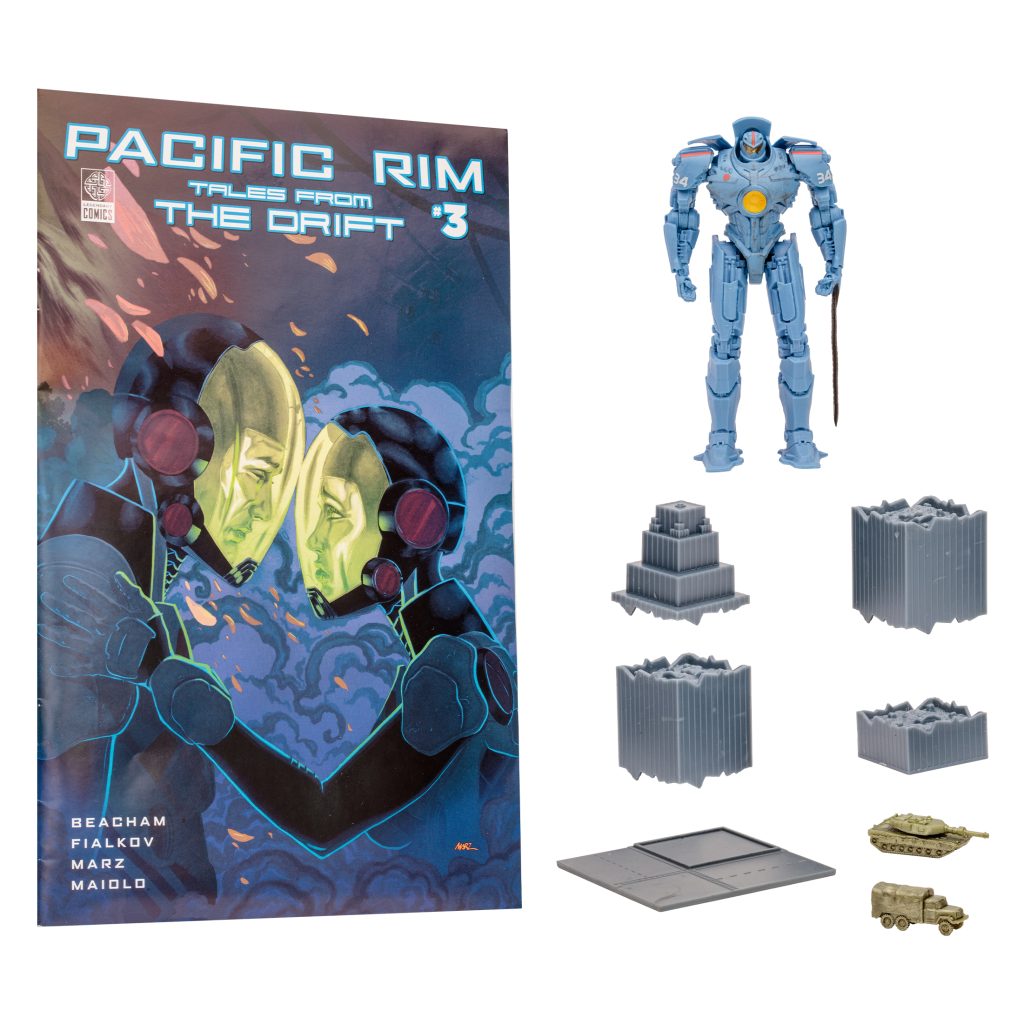 Pacific Rim Jaeger- Gipsy Danger 4″ figure and playset w/comic McFarlane Toys - Image 4