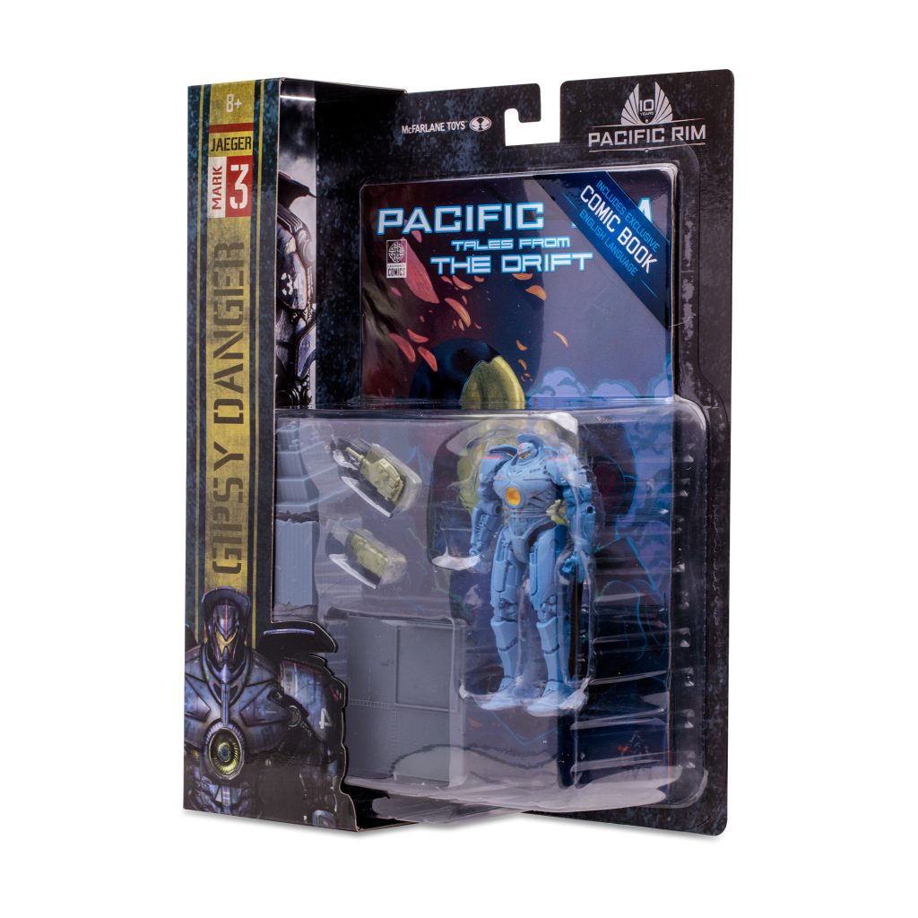 Pacific Rim Jaeger- Gipsy Danger 4″ figure and playset w/comic McFarlane Toys - Image 2