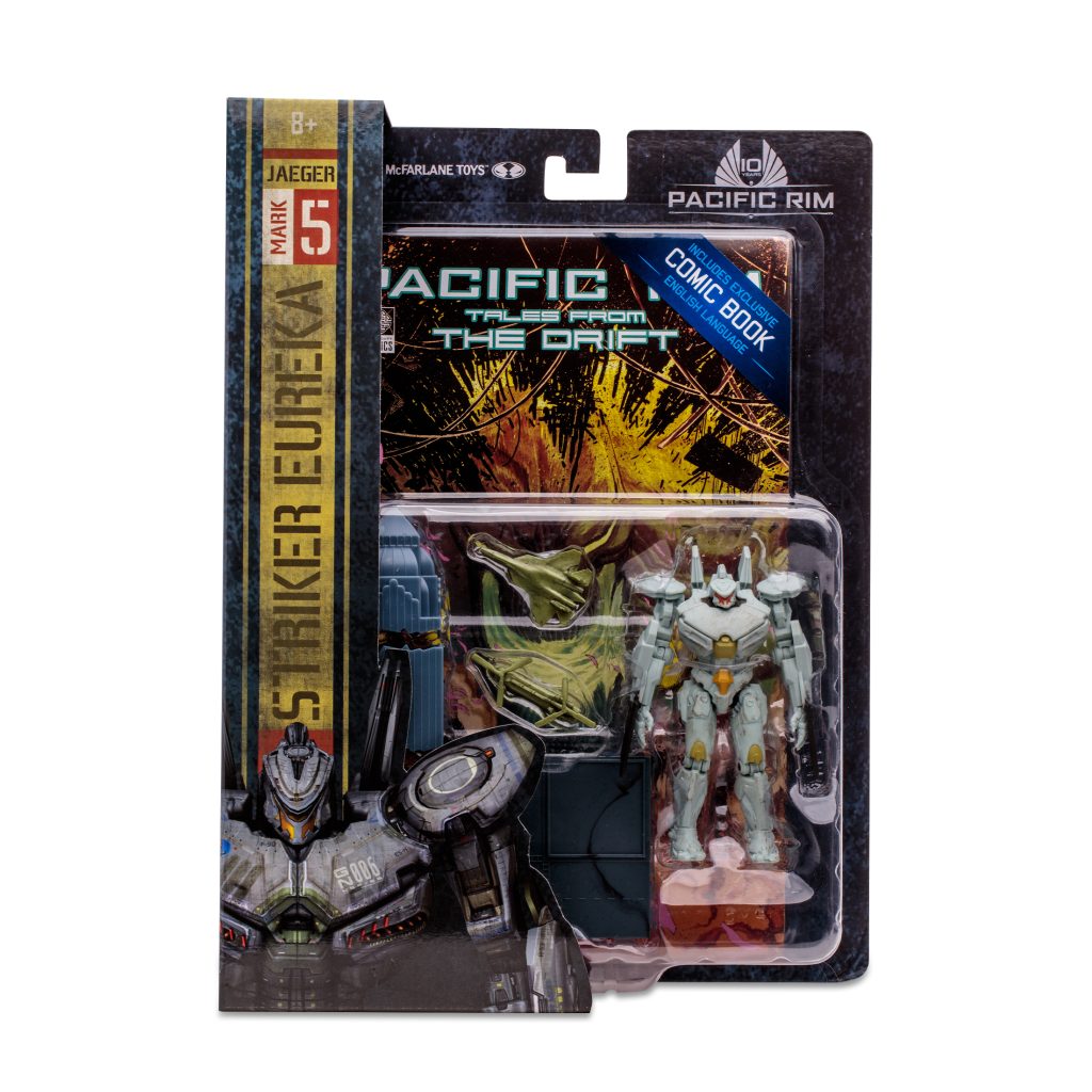 Pacific Rim Jaeger- Striker Eureka 4" figure and playset w/comic McFarlane Toys