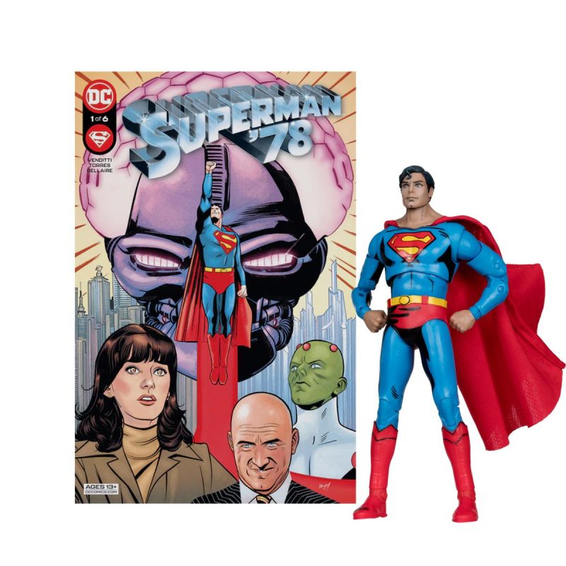 DC Page Punchers Superman ’78 – 7″ figure with comic McFarlane Toys Wave 7 - Image 4