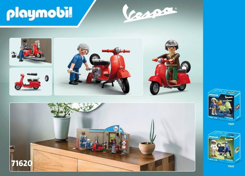 Playmobil Vespa 71620 60’s Vespa Garage Workshop - Image 3