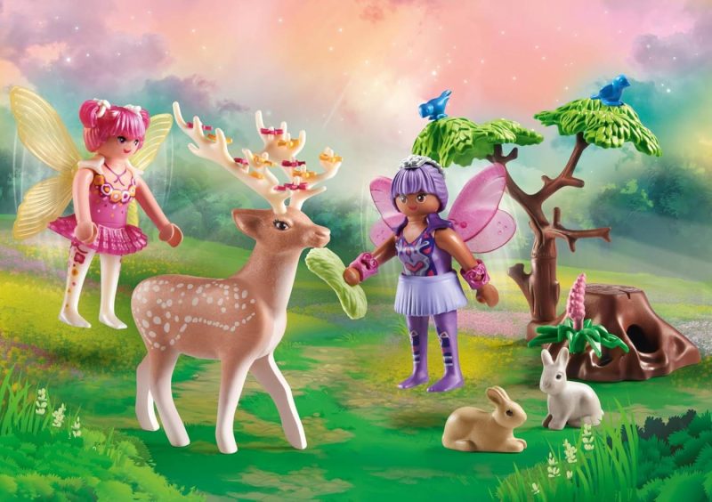 Playmobil Princess Magic 71800 Starter Pack Fairies with Forest Animals - Image 2