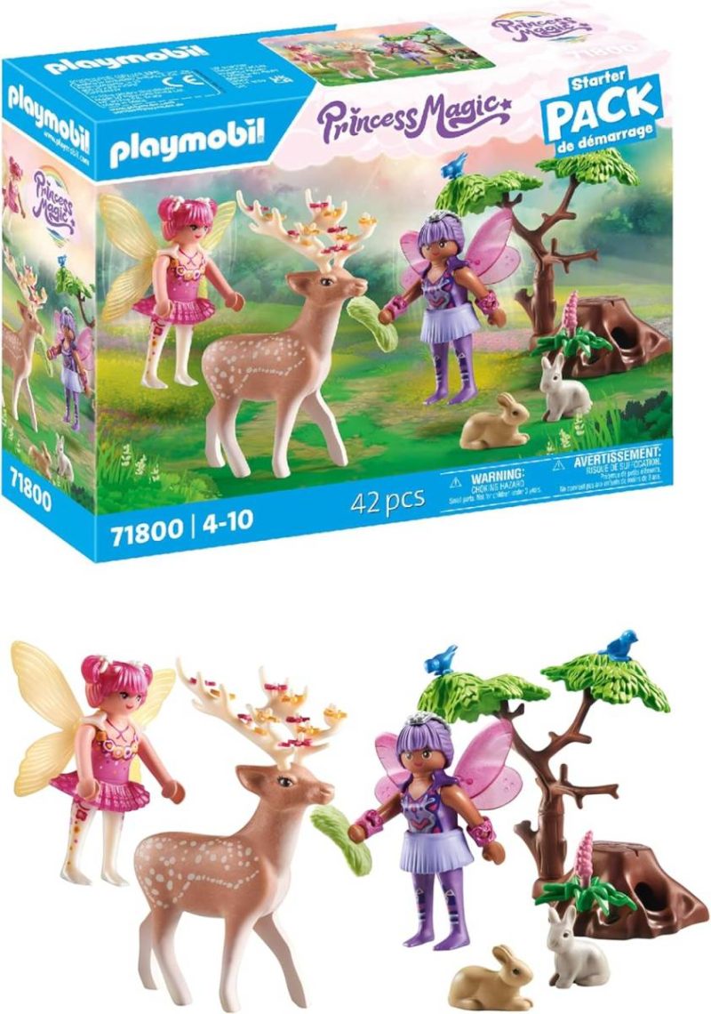 Playmobil Princess Magic 71800 Starter Pack Fairies with Forest Animals