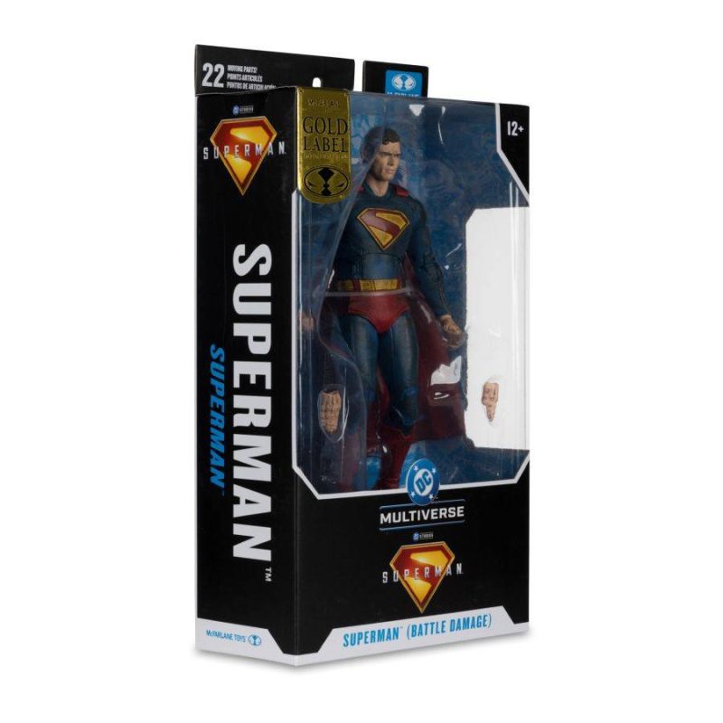 DC Multiverse Superman (Battle Damaged) (2025 movie) 7″ figure Gold Label McFarlane Toys - Image 6