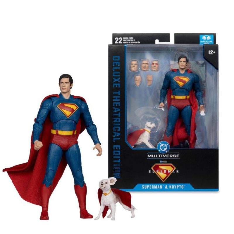 DC Multiverse Superman with Krypto (2025 movie) 7″ Deluxe figure McFarlane Toys