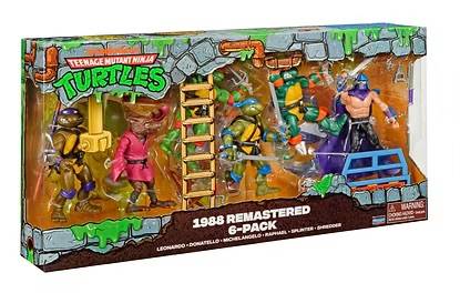 TMNT Teenage Mutant Ninja Turtles – 1988 Remastered 6 figure pack