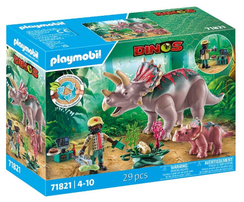 Playmobil Dinos 71821 Triceratops Family