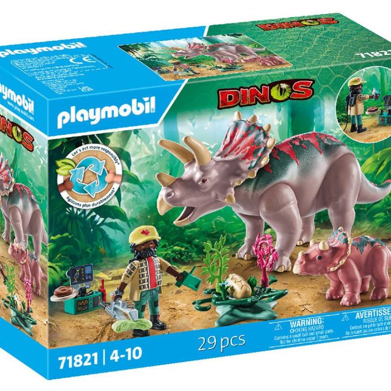 Playmobil Dinos 71821 Triceratops Family