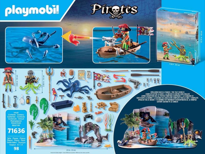 Playmobil Advent Calendar 71636 Pirates (98 pieces) - Image 3