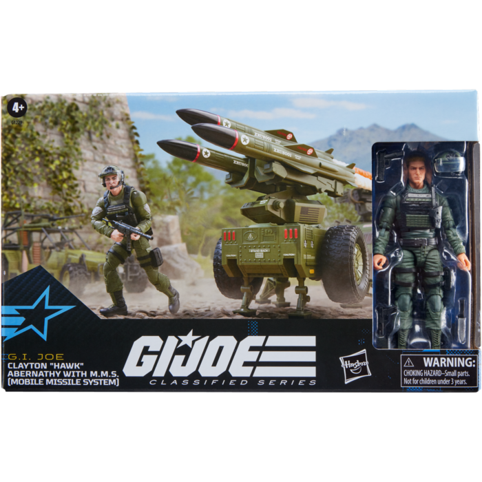 G.I. Joe – Clayton “Hawk” Abernathy with M.M.S. (Mobile Missile System) #182 Classified Series 6″ Scale Action Figure